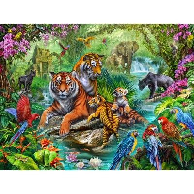 Puzzle  Sunsout-70806 Tigerdschungel