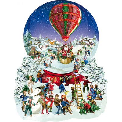 Puzzle  Sunsout-96087 XXL Teile - Barbara Behr - Old Fashioned Snow Globe