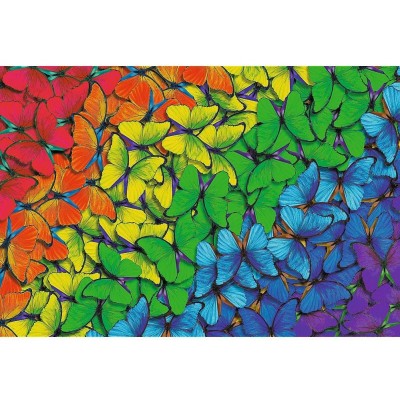  Trefl-20159 Holzpuzzle - Rainbow Butterflies