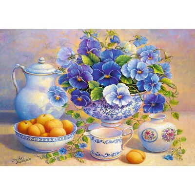 Puzzle  Trefl-10466 Blue Bouquet