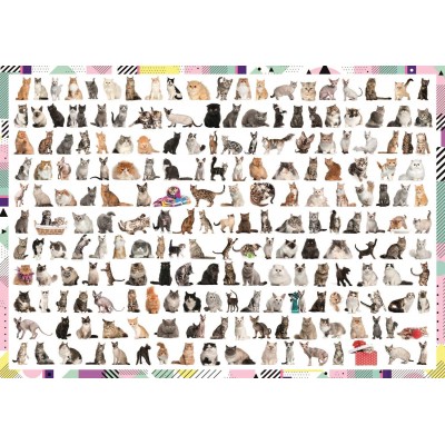 Puzzle  Trefl-10498 208 Katzen
