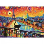 Puzzle  Trefl-10795 Katze In Paris