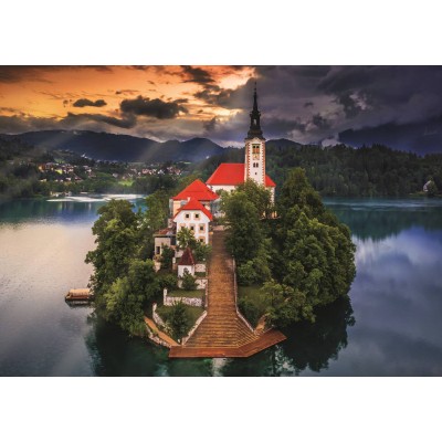 Puzzle  Trefl-10797 Foto-Odyssee: Bleder See, Slowenien