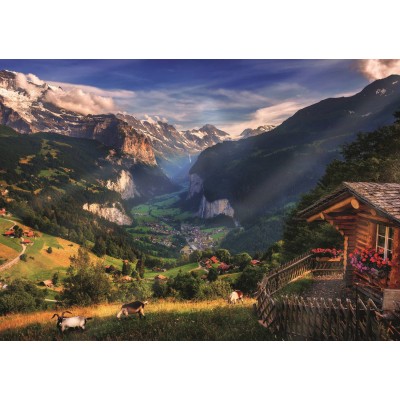 Puzzle  Trefl-10821 Foto-Odyssee: Lauterbrunnental, Schweiz