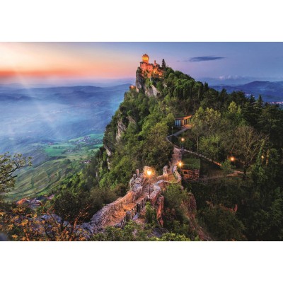 Puzzle  Trefl-10822 Foto-Odyssee: Cesta Tower, San Marino