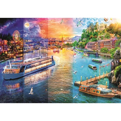 Puzzle  Trefl-10860 Flusskreuzfahrt