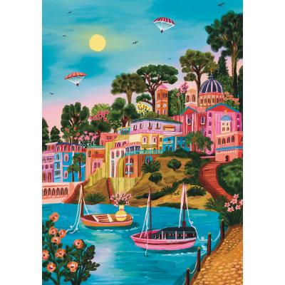 Puzzle Trefl-10893 Die Kunst Der Farbe: Syros. Griechenland