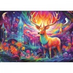 Puzzle  Trefl-10933 Mystischer Hirsch