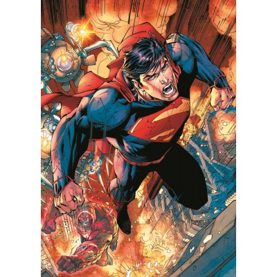 Puzzle  Trefl-10936 Superman In Aktion