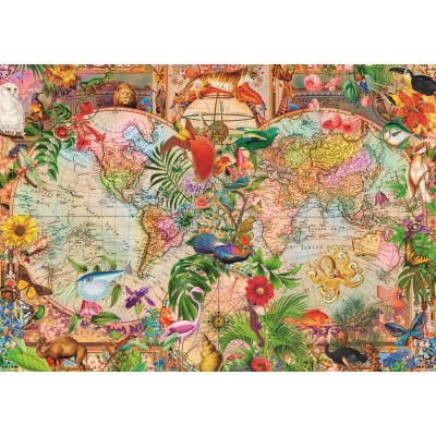 Puzzle Trefl-12077 Tea Time: Antike Weltkarte