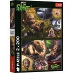  Trefl-13315 2 Puzzles - Ich Bin Groot - Marvel Guardians Of The Galaxy