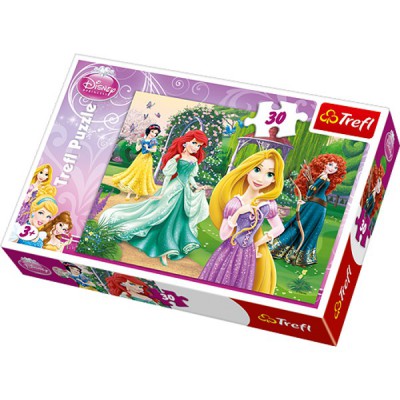 Puzzle Trefl-18172 Elegante Disney Prinzessinnen