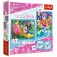 2 Puzzles + Memo - Disney Princess