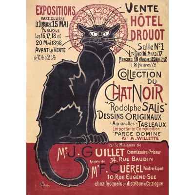 Trefl-20254 Holzpuzzle - Théophile Alexandre Steinlen