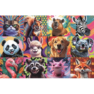 Puzzle  Trefl-23030 XXL Teile - Lustige Tierportraits