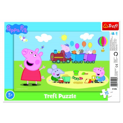  Trefl-31406 Rahmenpuzzle - Peppa Pig