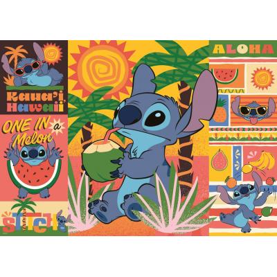 Puzzle Trefl-37483 Urlaub Mit Stitch