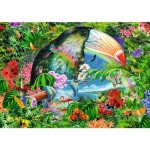  Trefl-40014 Spiral Puzzles - Tropical Animals