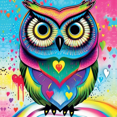 Puzzle  Yazz-3807 Pop-art Owl
