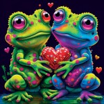 Puzzle  Yazz-3834 Frogs In Love