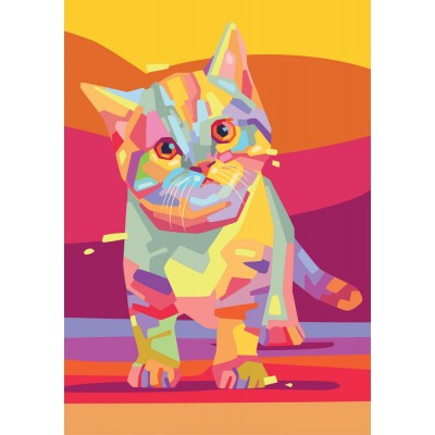 Puzzle  Yazz-3869 Colorful Kitty